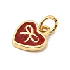 Brass Enamel Charms KK-A268-13G-01-2