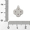 304 Stainless Steel Rhinestone Pendants STAS-E547-06E-P-3