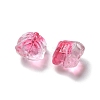 Baking Paint Transparent Glass Beads GLAA-C035-01O-2