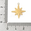 304 Stainless Steel Pendants STAS-P380-60G-3