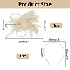 Polyester & Fether Hair Accessories AJEW-WH0031-31A-2