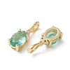 Brass Micro Pave Cubic Zirconia Pendants KK-Q031-43G-2