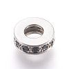 Brass Micro Pave Cubic Zirconia Beads ZIRC-E152-58-RS-2