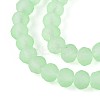 Baking Paint Frosted Glass Beads Strands X-FGLA-N003-6mm-04-3
