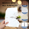 1Pc Art Paint Brushes with 1Pc PET Hollow Out Drawing Painting Stencils DIY-MA0006-56-3