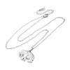 Elephant 304 Stainless Steel Pendant Necklaces NJEW-H059-06P-4