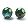 Christmas Theme UV Plating Acrylic Beads OACR-M022-08D-2