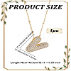 1Pc Brass Micro Pave Cubic Zirconia Letter Pendant Necklaces NJEW-LP0001-43V-G-2