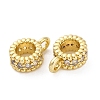 Brass Micro Pave Cubic Zirconia Spacer Beads KK-Z084-04G-2
