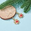 Alloy Enamel Dangle Earrings EJEW-JE04524-3
