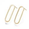 Brass Stud Earrings X-KK-T038-484A-1