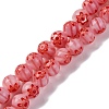 Handmade Millefiori Lampwork Beads Strands LAMP-G164-02C-1