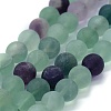 Natural Fluorite Beads Strands LS-G-G763-13-8mm-1