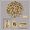 100Pcs Electroplated Natural Cowrie Shell Beads BSHE-LT0001-05A-2