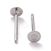 304 Stainless Steel Stud Earring Findings STAS-J031-08-3