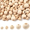 400Pcs 5 Styles Natural Unfinished Wood Beads WOOD-YW0001-64-1