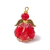 Faceted Glass Pendants PALLOY-MZ00582-2