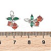 SHEGRACE Brass & Cubic Zirconia Charms XGRQ1R061-360P-3