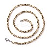 Vacuum Plating 201 Stainless Steel Byzantine Chain Necklaces NJEW-I248-03B-GP-2