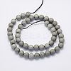 Electroplate Natural Druzy Agate Beads Strands LS-G-G708-8mm-04-2