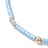 2Pcs Glass Seed Beaded Stretch Bracelets Sets for Women BJEW-MZ00296-02-5