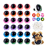 48Pcs 6 Colors Resin Safety Craft Eye DIY-PH0030-99B-6