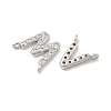 26Pcs Brass Micro Pave Clear Cubic Zirconia Pendants KK-H252-02P-2