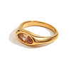 316L Stainless Steel with Cubic Zirconia Finger Rings FS-WGB17C9-02-1