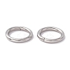 Non-Tarnish 304 Stainless Steel Open Jump Rings X-STAS-C040-01F-P-4