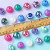 DIY Round Resin Beads and Acrylic Beads Jewelry Making Findings Kits DIY-FS0007-73-5