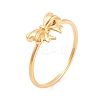 304 Stainless Steel Bowknot Finger Ring for Women RJEW-C086-20-G-1