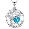 925 Sterling Silver Double-Layer Necklace PW-WGB13A5-12-1