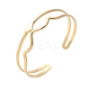 304 Stainless Steel Cuff Bangles for Women BJEW-U032-05G-2