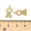 201 Stainless Steel Laser Cut Pendants STAS-P428-10G-02-3