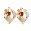 Brass Cubic Zirconia Pendants KK-H482-12G-04-1