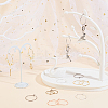 180Pcs 6 Colors Brass Wine Glass Charm Rings KK-CA0001-87-4