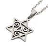 Non-Tarnish 201 Stainless Steel Pendant Necklaces LS-NJEW-H030-07P-1