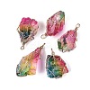 Raw Rough Natural Quartz Crystal Big Pendants G-Q606-48G-1