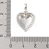 Rack Plating Brass Micro Pave Clear Cubic Zirconia Pendants KK-S380-37B-P-3