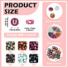48G 6 Colors Opaque Acrylic Beads OACR-TA0003-50-3