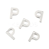 Tarnish Resistant 304 Stainless Steel Letter Charms STAS-O072-P-2