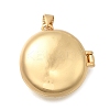 Brass Flat Round Locket Pendants KK-D431-028B-G-1