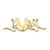 304 Stainless Steel Connector Charms STAS-G329-01G-1