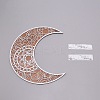 Wooden Hollow Crescent Moon Decorations DIY-WH0265-15-1