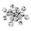 18Pcs 9 Styles 304 Stainless Steel European Bead Rhinestone Settings STAS-TA0003-15-2