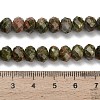 Natural Unakite Beads Strands G-Z111-A31-6