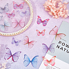 160Pcs 16 Style Polyester Fabric Wings Crafts Decoration DIY-SC0019-39-3