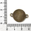 Flat Round Alloy Cabochon Connector Settings X-PALLOY-N0087-03AB-NF-4