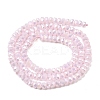 Electroplate Glass Beads Strands GLAA-Q105-03-05-2