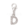 26Pcs 26 Styles Alloy Crystal Rhinestone Pendant Decorations HJEW-JM03172-02-4